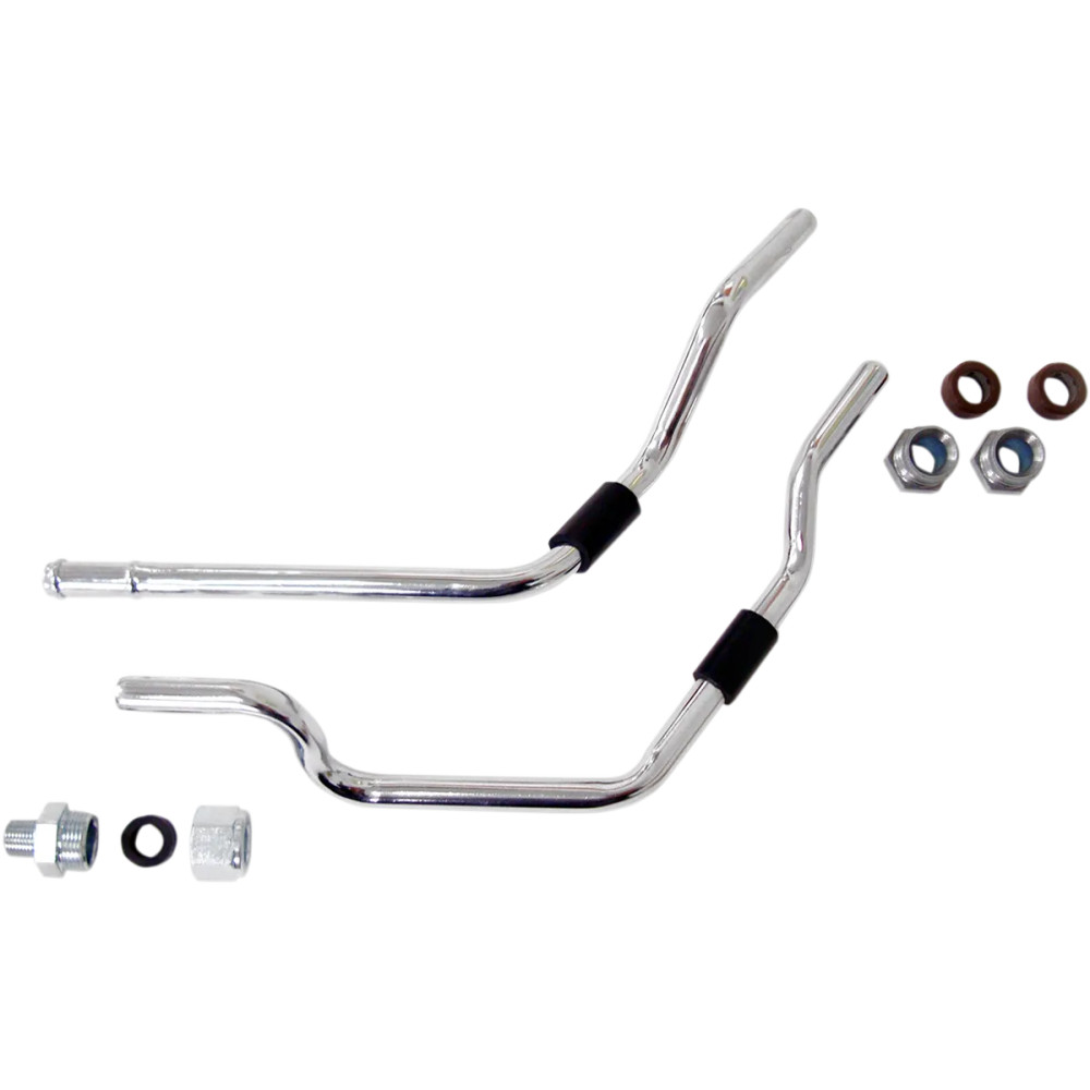 Oil Filter Line Kit — Chrome