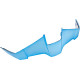 Threshold™ Helmet Rear Spoiler — XS/S, Boatdrink Blue