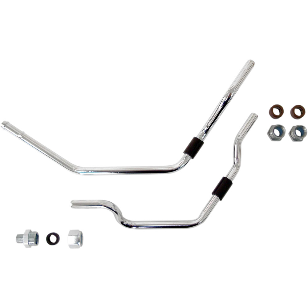 Oil Filter Line Kit — Chrome