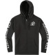 Clasicon™ Zip Hoodie — 3XL, Black, White