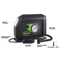 12V Tyre Inflator — 12V, Black