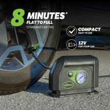 12V Tyre Inflator — 12V, Black