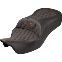 Asiento Roadsofa™ King — Negro, Costuras naranjas, asiento 2 plazas