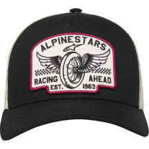 Heritage Patch Trucker Hat — One Size, Black, Snapback