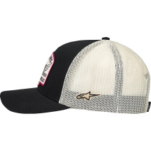 Heritage Patch Trucker Hat — One Size, Black, Snapback