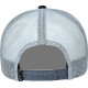 Sombrero Gravel — Talla única, negro, espalda de malla, snapback