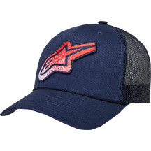 Meteorite Trucker Hat — One Size, Blue, Orange, Navy