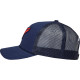 Gorra Trucker Meteorite — Talla única, azul, naranja, azul marino
