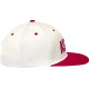 Gorra Stadium Snapback — Talla única, blanco/rojo, snapback, visera plana