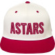 Gorra Stadium Snapback — Talla única, blanco/rojo, snapback, visera plana