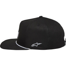 Label Snapback Hat — Black, One Size, Snapback
