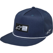 Label Snapback Hat — Navy, One Size