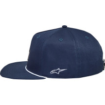 Label Snapback Hat — Navy, One Size