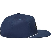 Label Snapback Hat — Navy, One Size