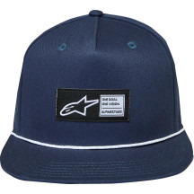 Label Snapback Hat — Navy, One Size
