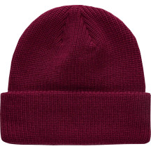 Unload Rib Cuff Beanie — Maroon, One Size