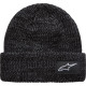 Gorro Unload de puño de canalé — Ajuste shallow, talla única, Charcoal Melange