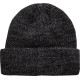 Gorro Unload de puño de canalé — Ajuste shallow, talla única, Charcoal Melange