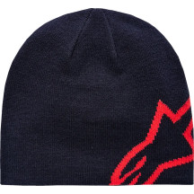 Corp Shift Beanie — One Size, Navy, Bright Red