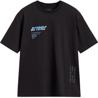 Oversized Chalk CSF T-Shirt — Black, 2XL