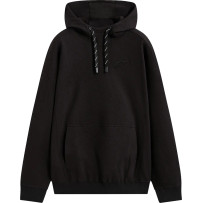 Camino Textured Oversized Hoodie — Off-Black, S