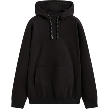 Camino Textured Oversized Hoodie — Black, L