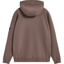 Camino Textured Oversized Hoodie — Brown, M