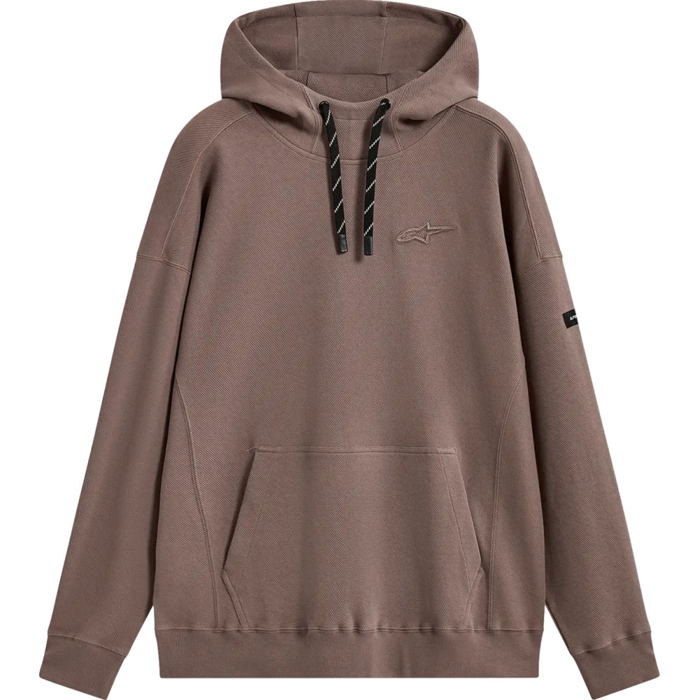 Camino Textured Oversized Hoodie — Brown, XL