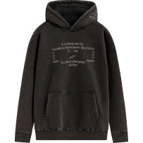 Infinite Washed Oversized Hoodie — Black, S
