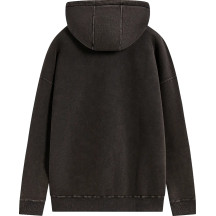 Infinite Washed Oversized Hoodie — Black, L