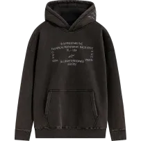 Infinite Washed Oversized Hoodie — XL, Black