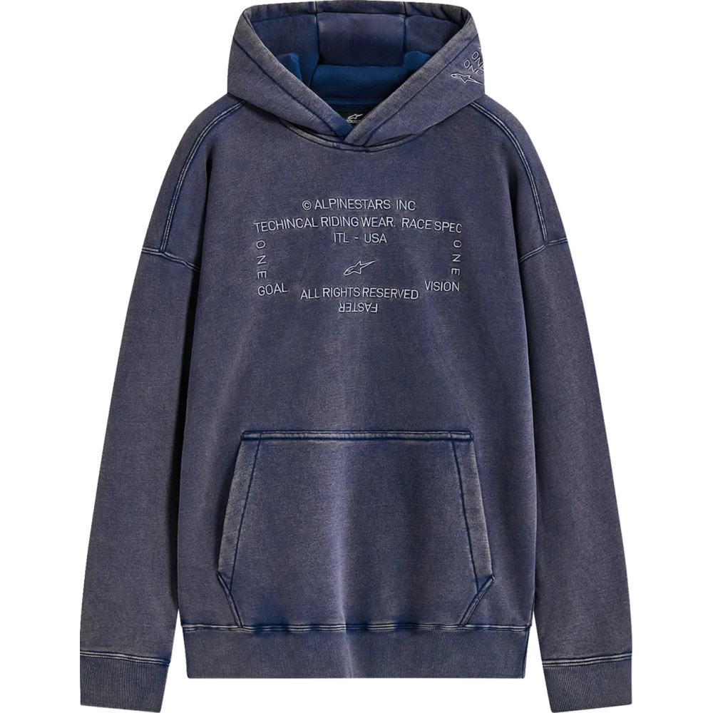 Infinite Washed Oversized Hoodie — Navy, XL