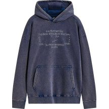 Infinite Washed Oversized Hoodie — Navy, 2XL