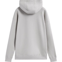 Entity Oversized Hoodie — L, Light Gray, Oversized, Zip-Front