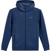 Double Face Cypher Zip Hoodie — Steel Blue, S