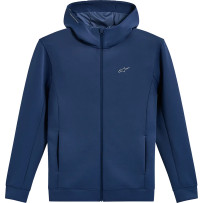 Double Face Cypher Zip Hoodie — Steel Blue, S