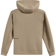 Double Face Cypher Zip Hoodie — Brown, Beige, L