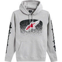 Obsessed Pullover Hoodie — S, Gray, Black, Red