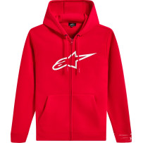 Ageless V3 Zip Hoodie — L, Red, White
