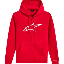 Ageless V3 Zip Hoodie — XL, Red/White