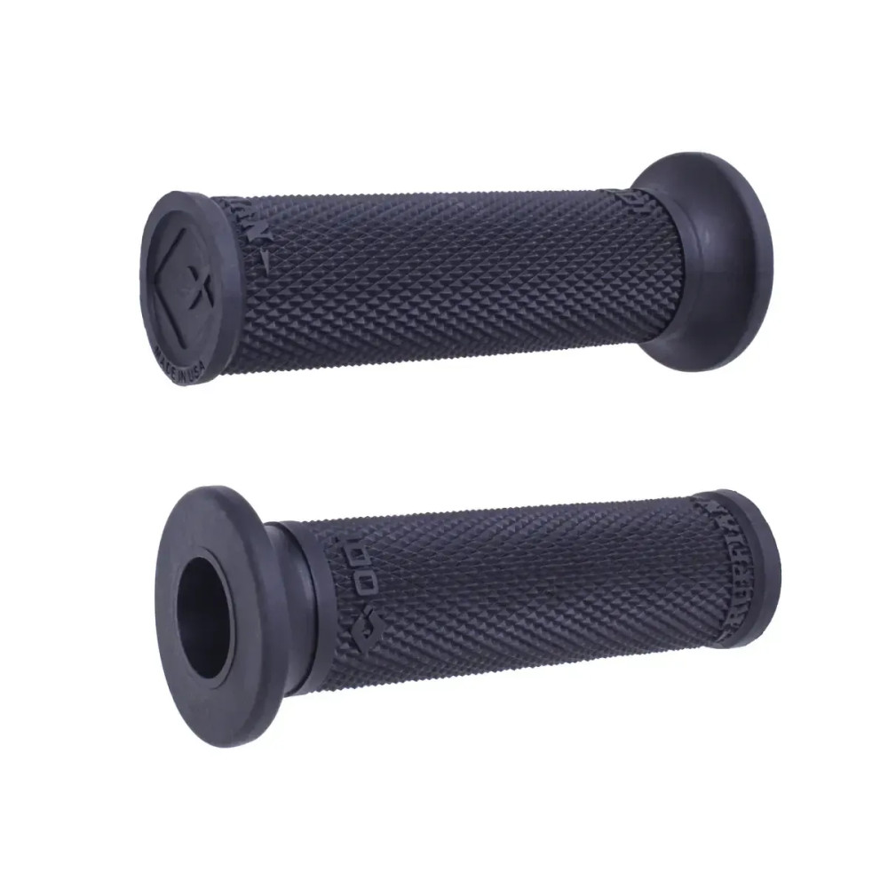 Ruffian V-Twin Grip Single Ply — Black, Pair