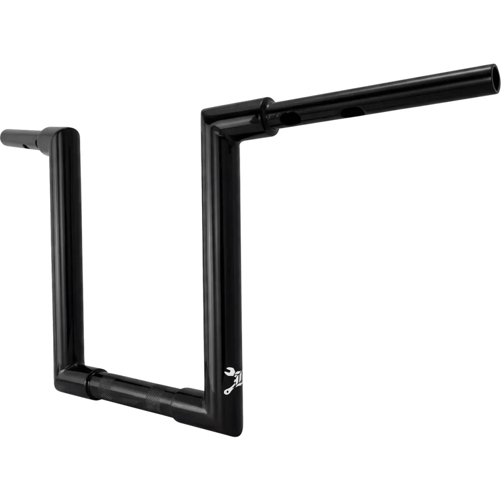Manillar Jason — 38 mm, 32 mm, 35,5 cm, Negro brillo