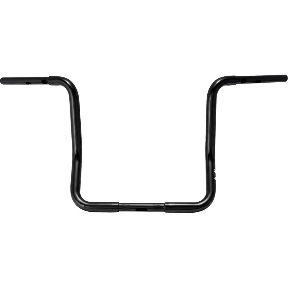 Manillar Ape Hanger Bagger de 1-1/4" — zona de sujeción de 1", negro brillo, 15" de altura, 38" de ancho