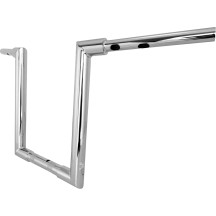Manillar Jason — 35,5 cm de altura, 32 mm de diámetro de abrazadera, cromado