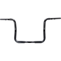 Manillar Ape Hanger Bagger de 1-1/4" — 13 in, abrazadera de 1 in, negro brillo