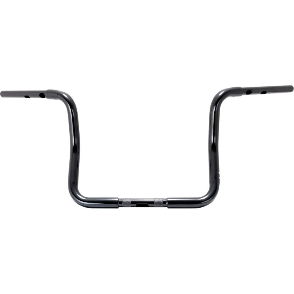 Manillar Ape Hanger Bagger de 1-1/4" — 13 in, abrazadera de 1 in, negro brillo
