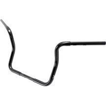Manillar Ape Hanger Bagger de 1-1/4" — 13 in, abrazadera de 1 in, negro brillo