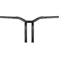 Manillar Dominator — negro brillante, 32 mm, 12 in, separación 3-1/2 in
