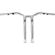 Manillar Dominator — cromado, 1-1/4" de diámetro, 14" de altura, 3-1/2" de ancho central