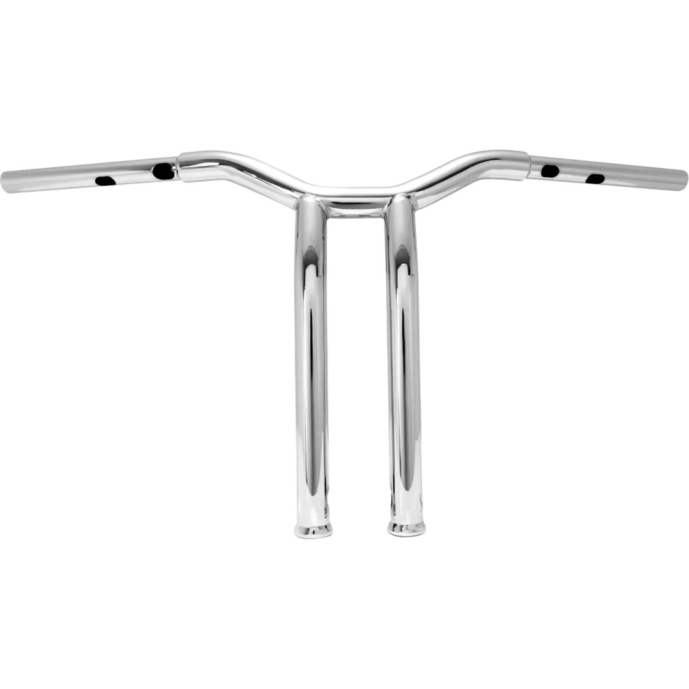 Manillar Dominator — cromado, 1-1/4" de diámetro, 14" de altura, 3-1/2" de ancho central